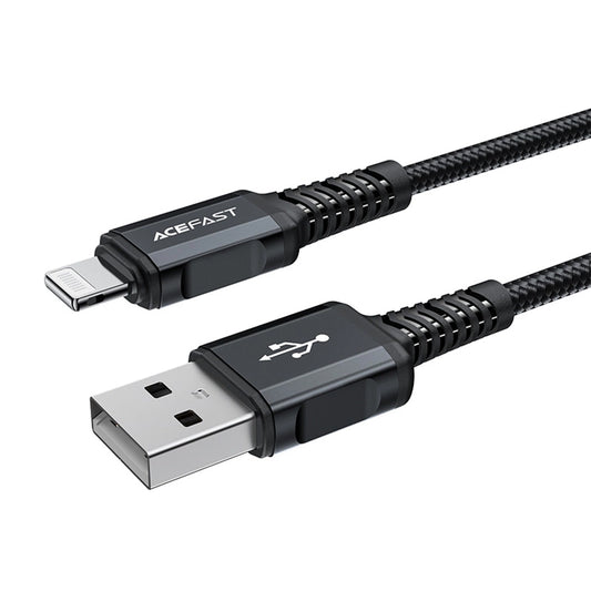 Cavo Dati e Ricarica USB-A - Lightning Acefast C4-02, 18W, 1.8m, Nero
