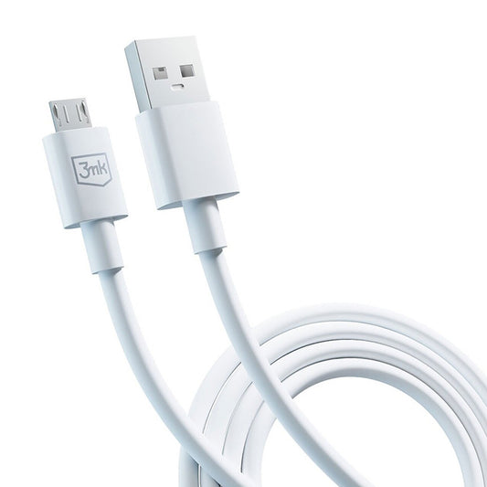 Cavo Dati e Ricarica USB-A - microUSB 3MK Hyper, 18W, 1.2m, Bianco