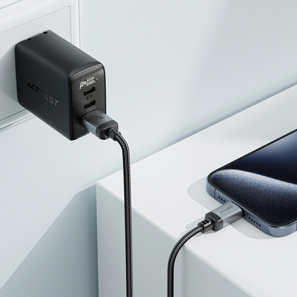 Cavo Dati e Ricarica USB-A - USB-C Acefast C20-04, 18W, 1.2m, Nero
