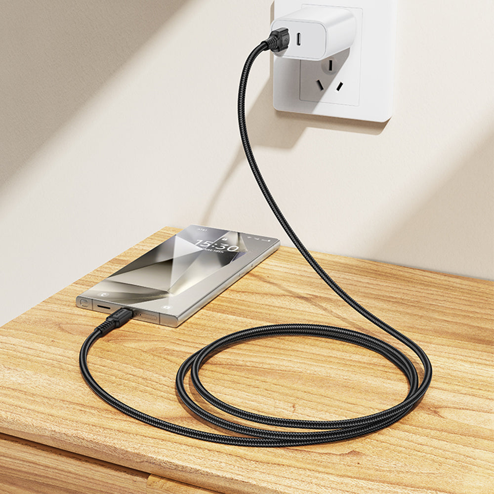 Cavo Dati e Ricarica USB-A - USB-C Borofone BX116 Certain, 18W, 1m, Nero