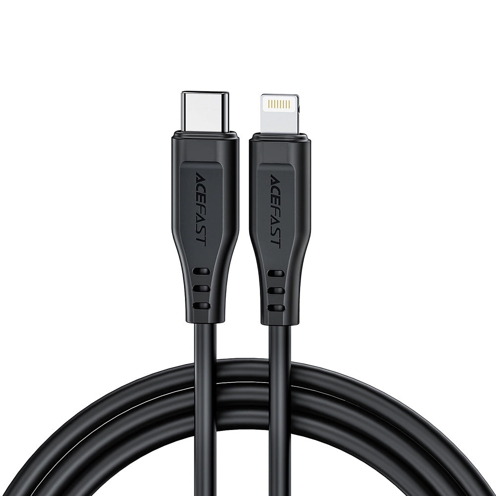 USB-C to Lightning Data and Charging Cable Acefast C3-01, 30W, 1.2m, White