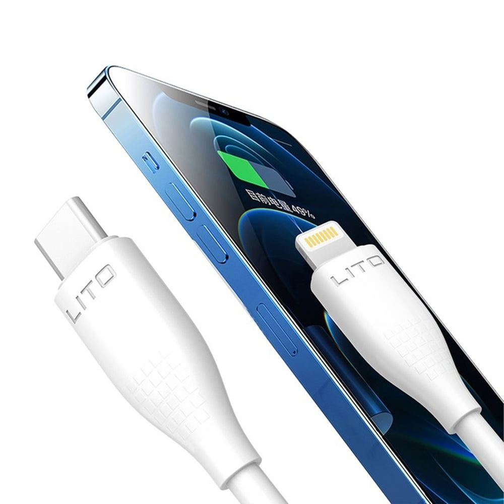 Cavo Dati e Ricarica USB-C - Lightning Lito LD03, 27W, 1m, Bianco