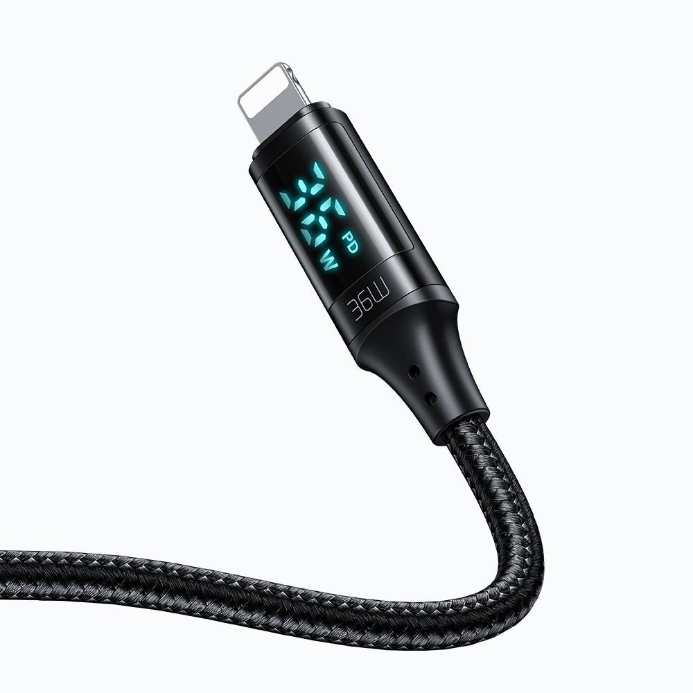 Cavo Dati e Ricarica USB-C - Lightning McDodo CA-1030 Display, 36W, 1.2m, Nero