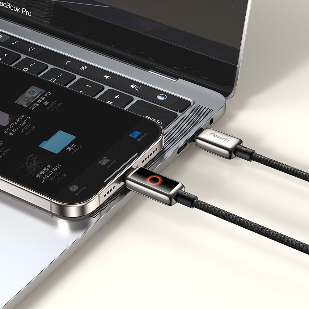 Cavo Dati e Ricarica USB-C - Lightning McDodo CA-6670 Auto Power Off, 36W, 1.2m, Nero