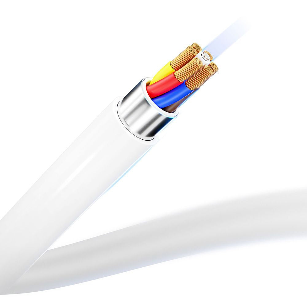 Cavo Dati e Ricarica USB-C - USB-C 3MK Hyper, 100W, 2m, Bianco