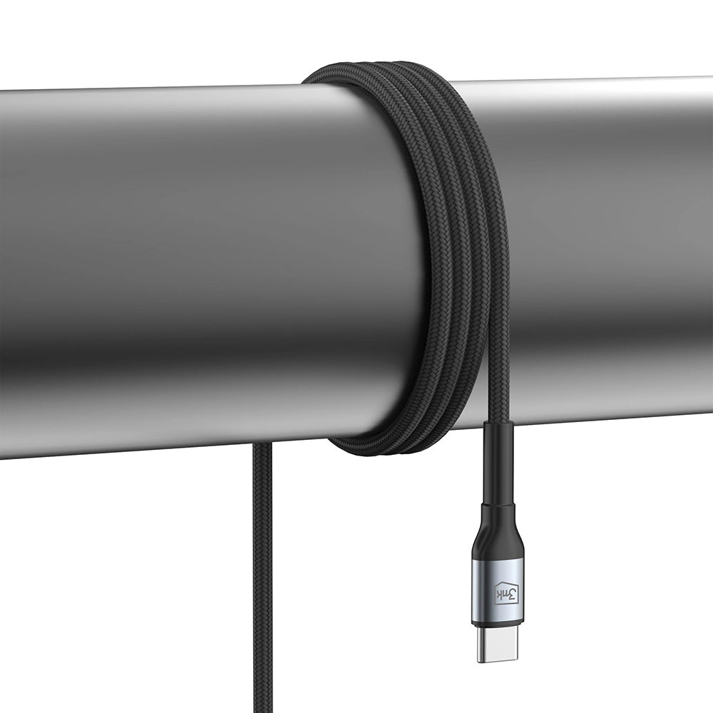 USB-C Data and Charging Cable - USB-C 3MK Hyper N, 240W, 2m, Black