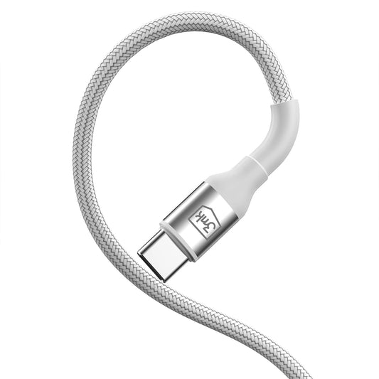 Cavo Dati e Ricarica USB-C - USB-C 3MK Hyper N, 60W, 1m, Bianco