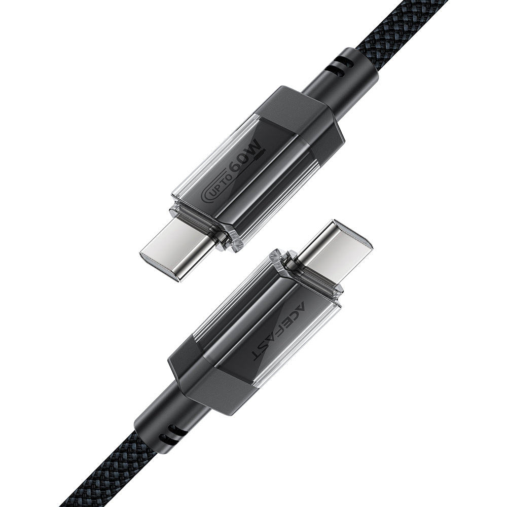 Cavo Dati e Ricarica USB-C - USB-C Acefast C12-03, 60W, 1.2m, Nero