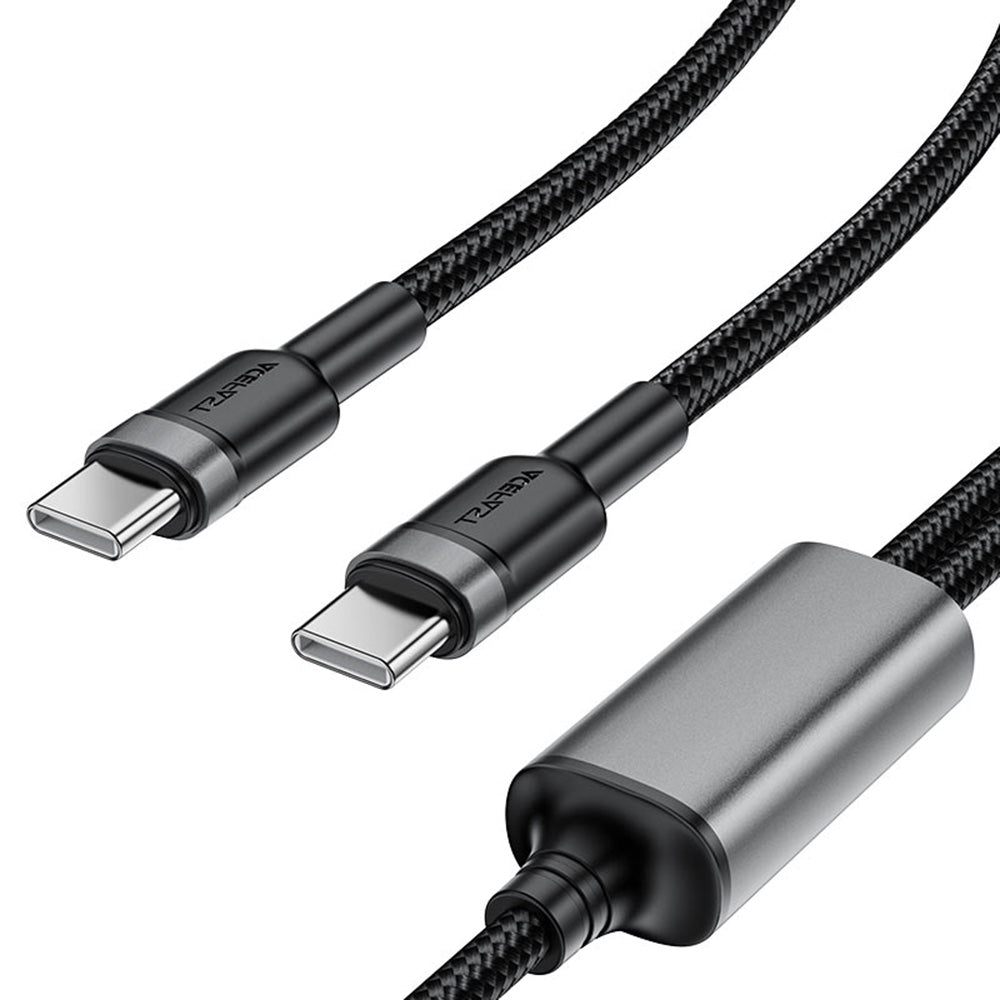 Cavo Dati e Ricarica USB-C - 2 x USB-C Acefast C22-02, 100W, 1.25m, Nero