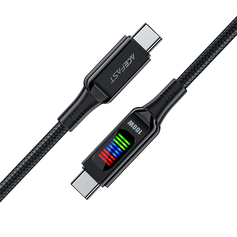 Cavo Dati e Ricarica USB-C - USB-C Acefast C7-03, 100W, 1.2m, Nero