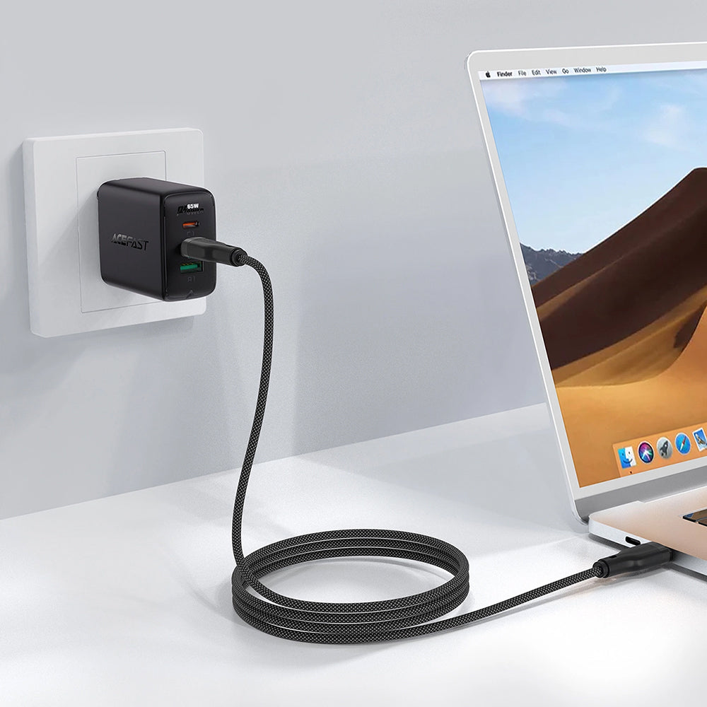 Cavo Dati e Ricarica USB-C - USB-C Acefast C8-03, 60W, 1.2m, Nero