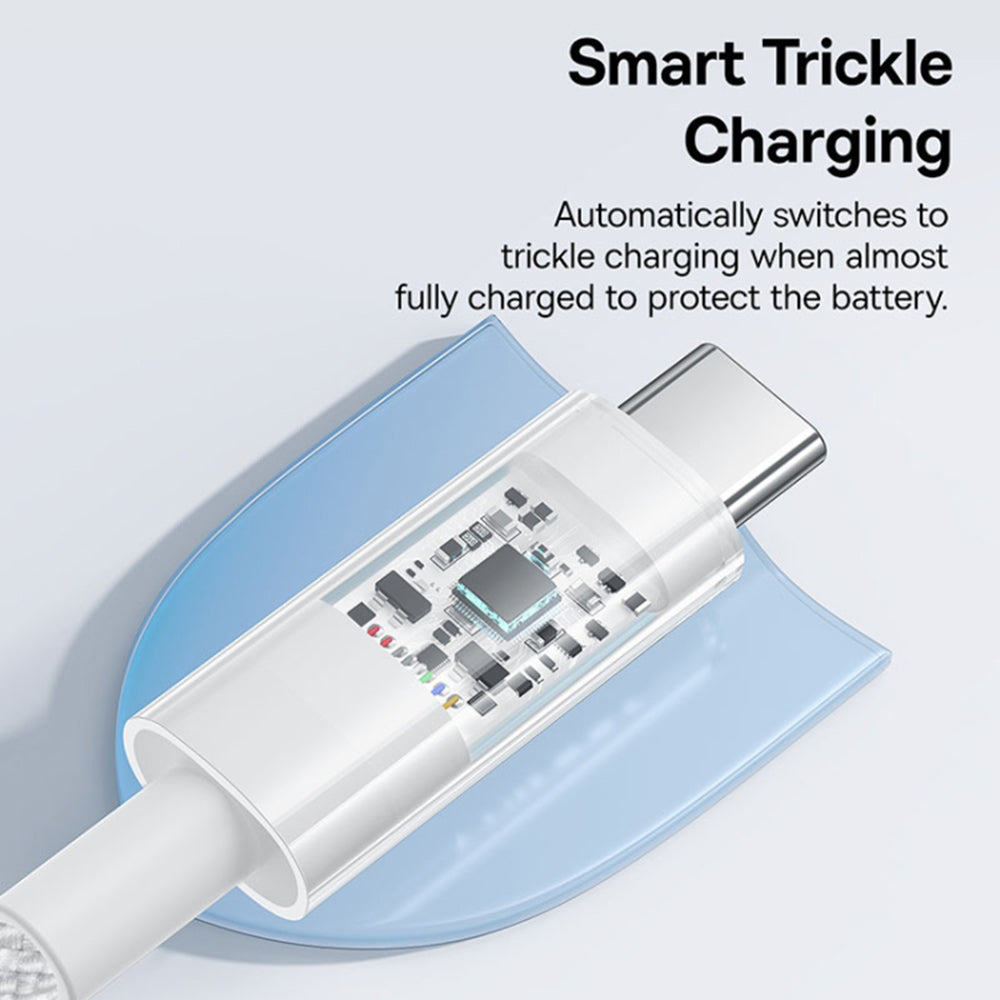 USB-C Data and Charging Cable - USB-C Baseus Gem, 100W, 1m, White P10373000211-00