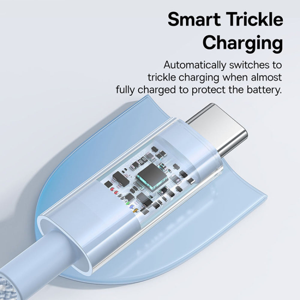 USB-C Data and Charging Cable - USB-C Baseus Gem, 100W, 1m, Blue P10373000311-00
