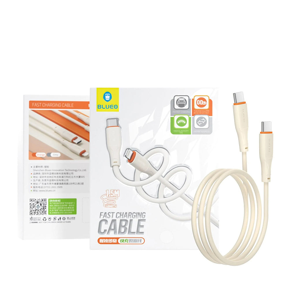Cavo Dati e Ricarica USB-C - USB-C Blueo Ape Legend, 100W, 1.5m, Arancione