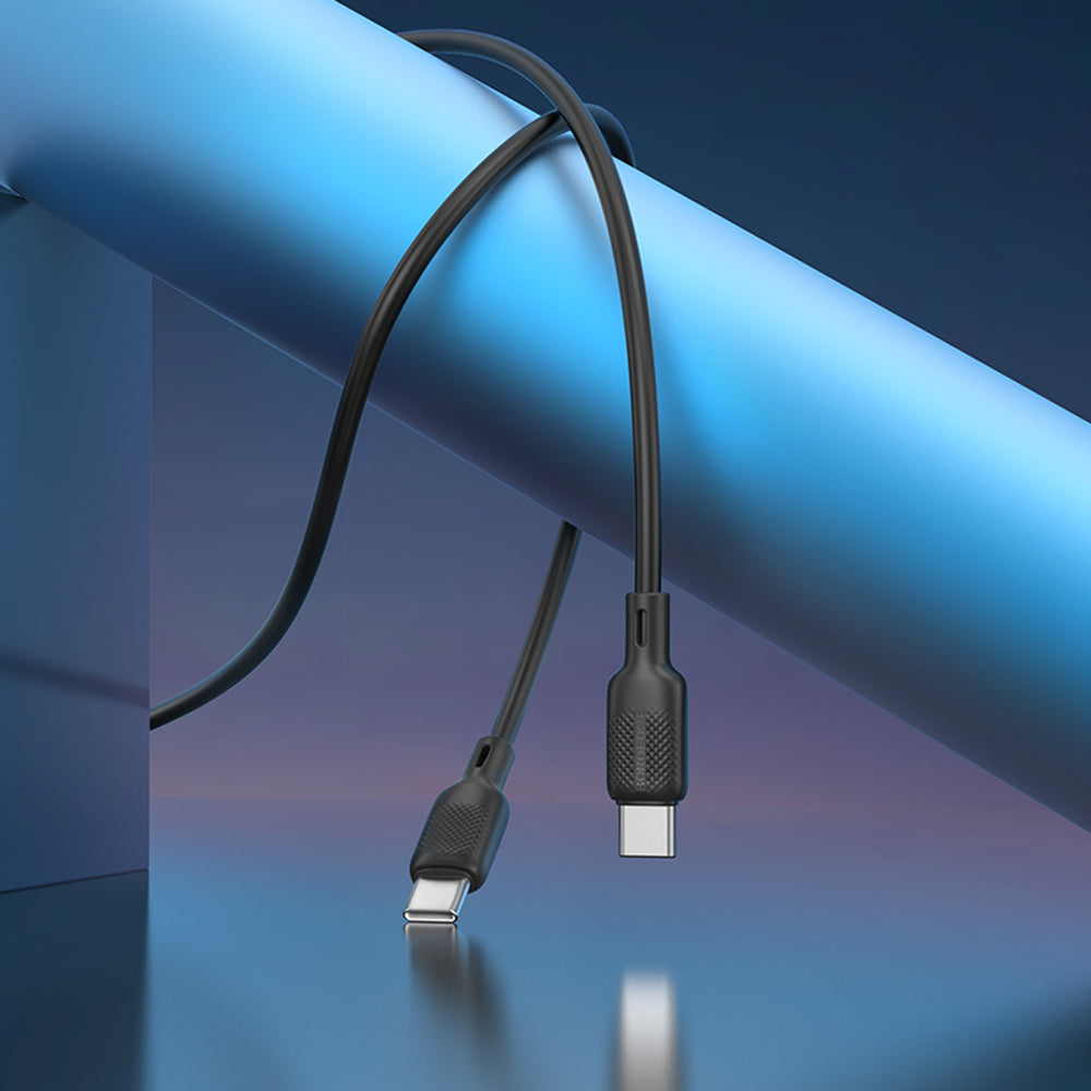 Cavo Dati e Ricarica USB-C - USB-C Borofone BX113 Lenny, 60W, 2m, Nero