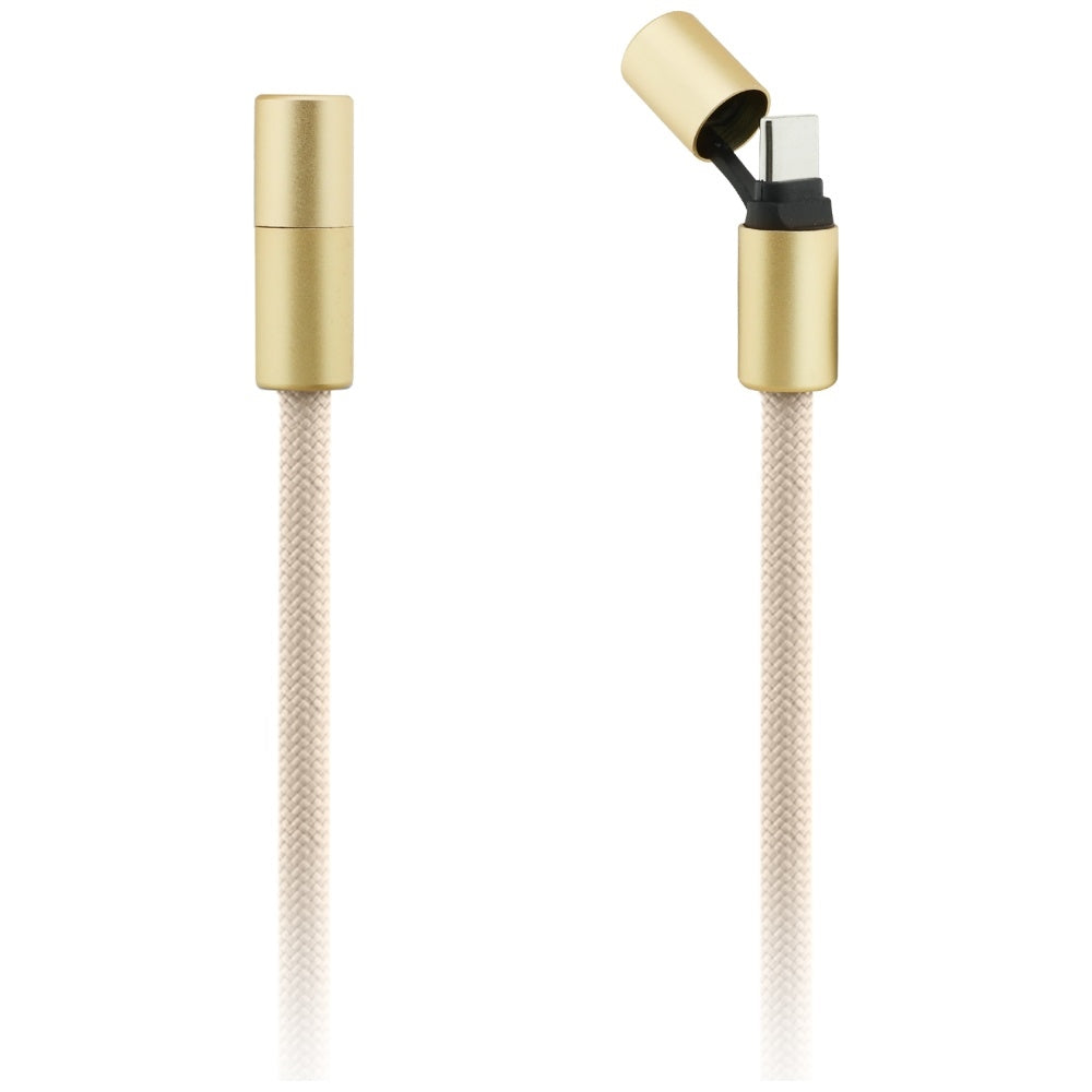 Cavo Dati e Ricarica USB-C - USB-C Guess CBDY 4G Charm, 100W, 1.5m, Beige