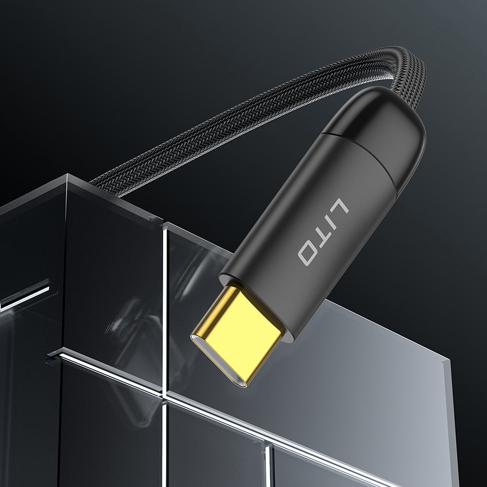 Cavo Dati e Ricarica USB-C - USB-C Lito LD11CC, 60W, 1m, Nero