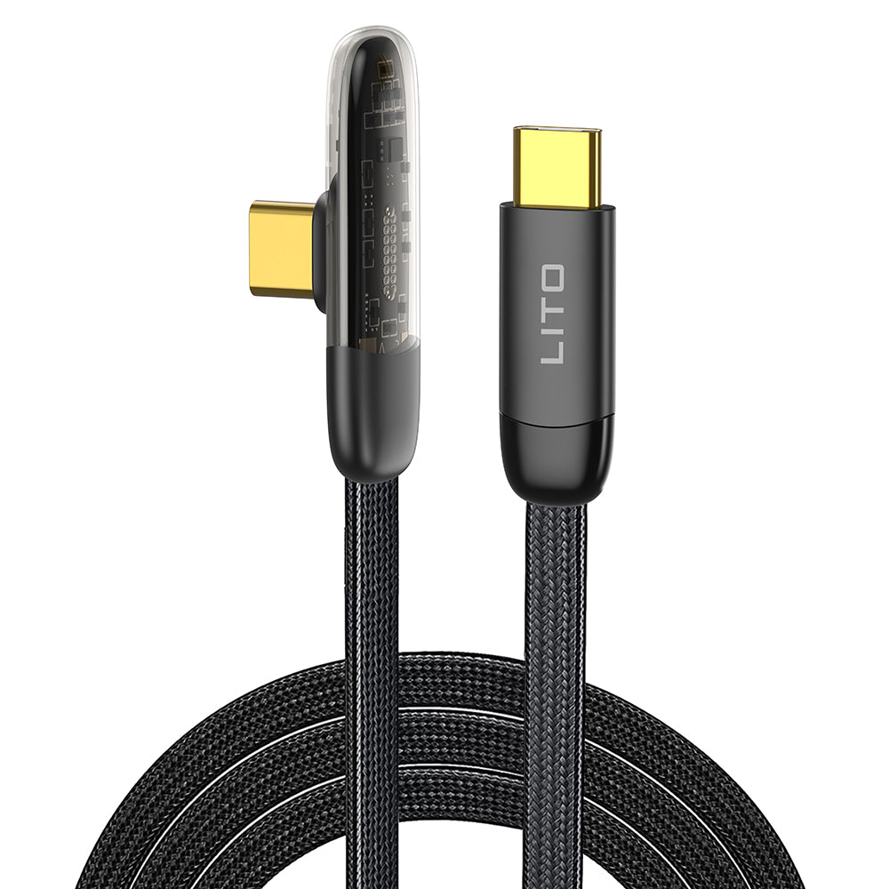 Cavo Dati e Ricarica USB-C - USB-C Lito LD11CC, 60W, 1m, Nero