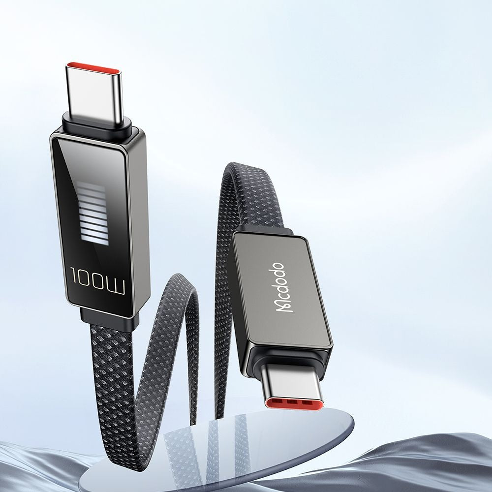 Cavo Dati e Ricarica USB-C - USB-C McDodo CA-4470 Rythm Display, 100W, 1.2m, Nero