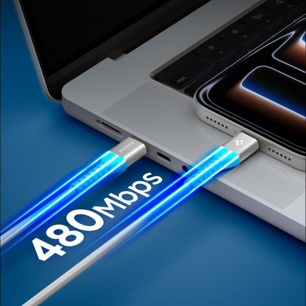 Cavo Dati e Ricarica USB-C - USB-C Spigen EB10010CCA, 100W, 1m, Bianco ACA11102
