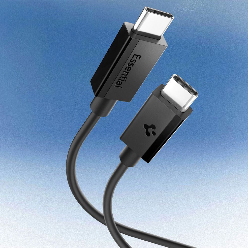 Cavo Dati e Ricarica USB-C - USB-C Spigen Essential, 60W, 1m, Nero ACA08718