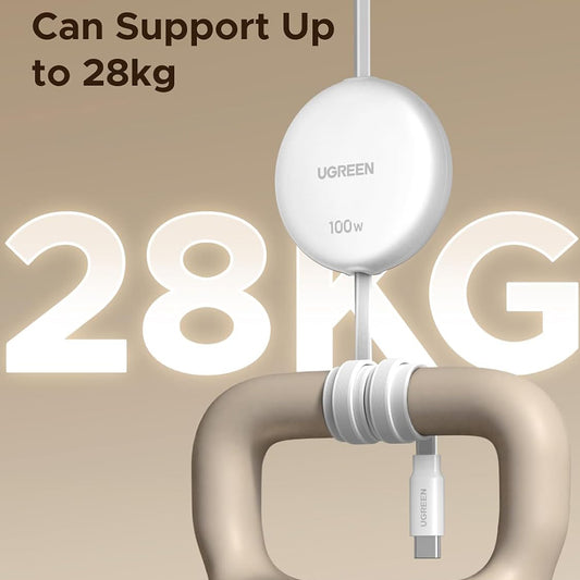 Cavo Dati e Ricarica USB-C - USB-C UGREEN L531, 100W, 1m, Bianco