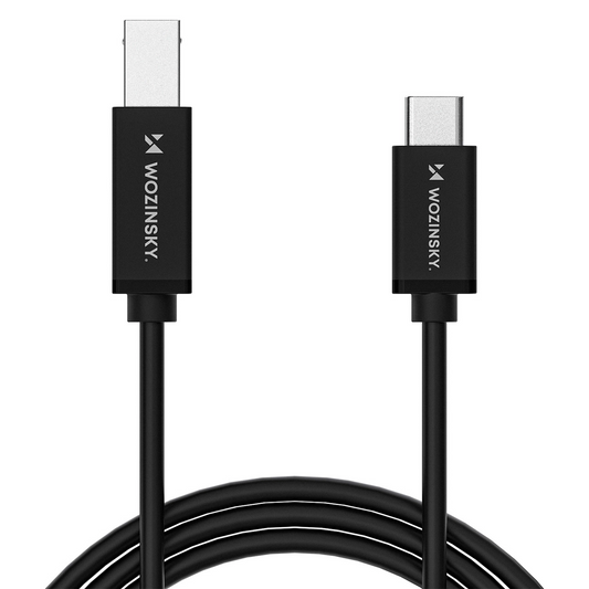 Cavo Stampante WZK WKDDY2S, USB-C - USB-B, 2m, Nero