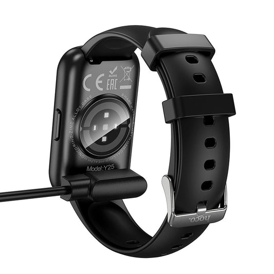 Cavo di Ricarica per Smartwatch HOCO Y25, USB-A, Nero