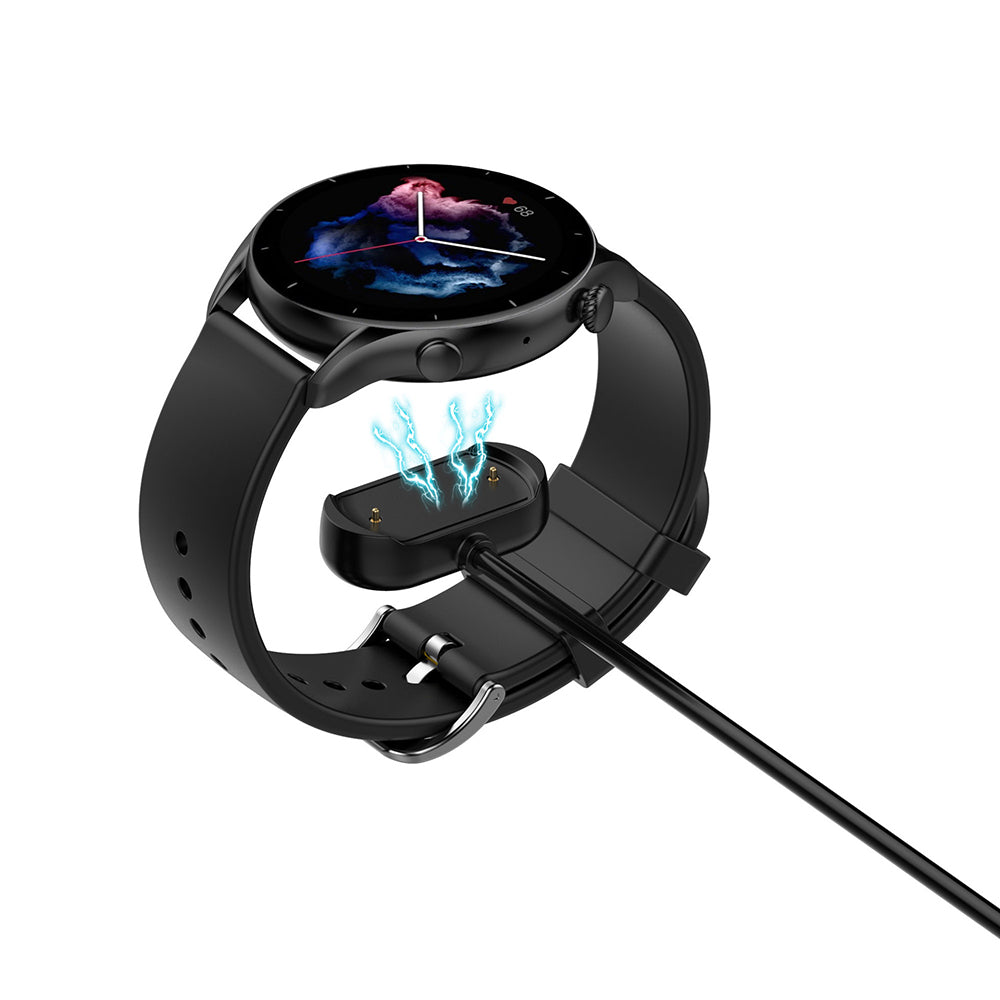 Cavo di Ricarica Techsuit THA3 per Amazfit Watch Series, USB-A, Nero