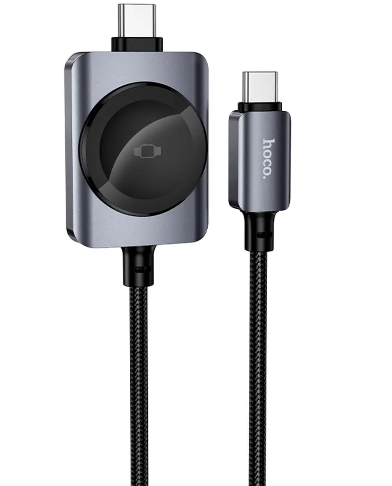 Cavo di Ricarica USB-C - USB-C HOCO CW66 2in1, 100W, 1,2m, Nero