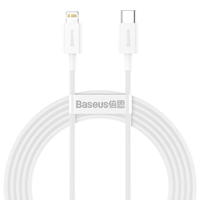Cavo dati e ricarica USB-C - Lightning Baseus Serie Superior, 20W, 2m, bianco CATLYS-C02