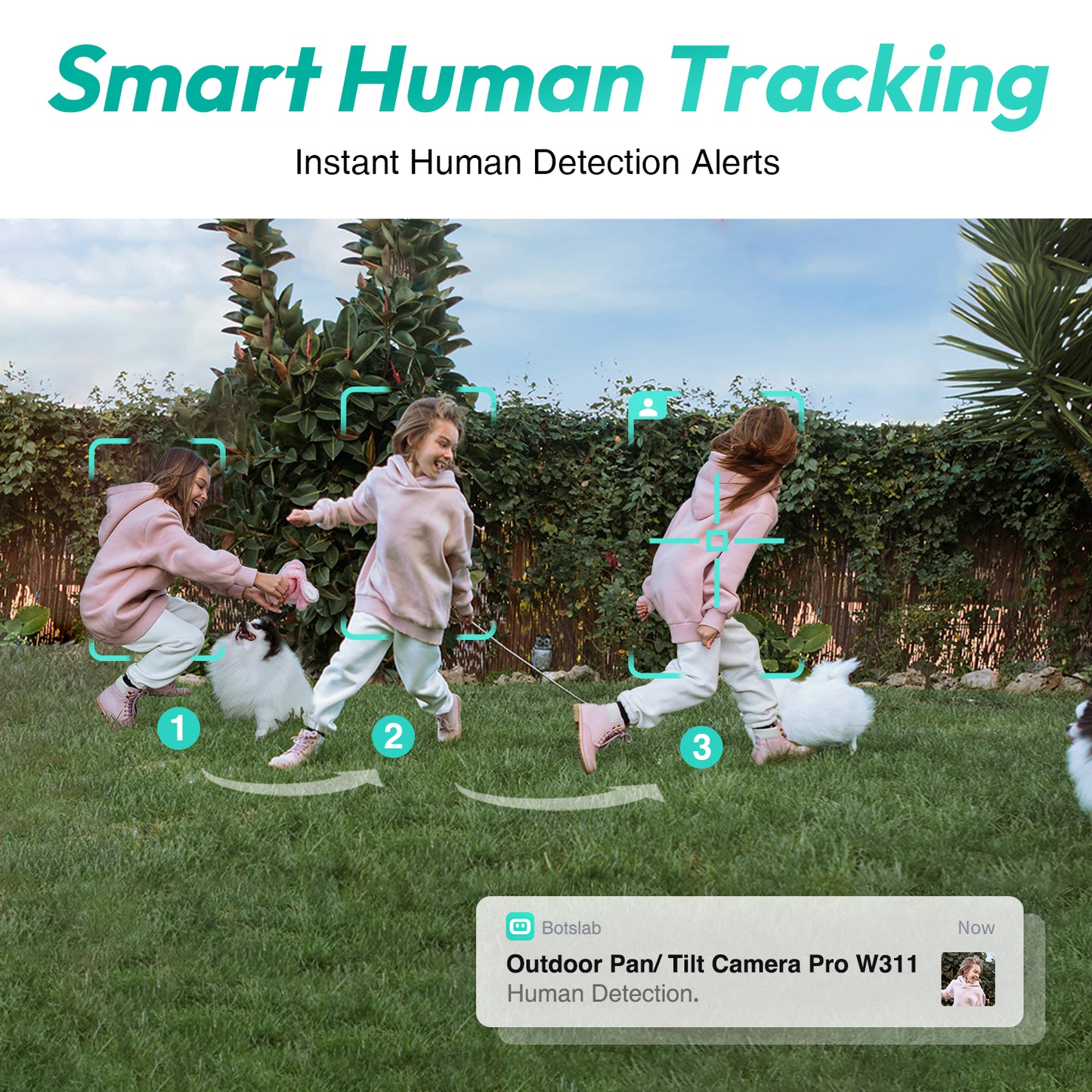 Telecamera di sorveglianza Botslab W311, Wi-Fi, 2K, IP66, per esterni