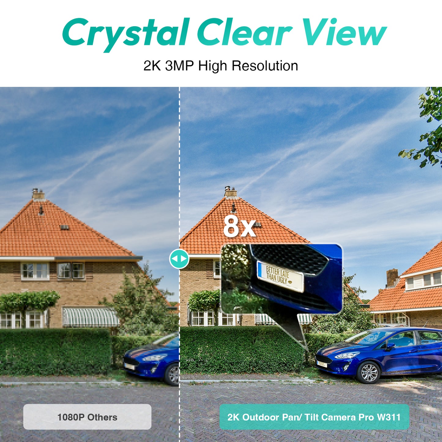 Telecamera di sorveglianza Botslab W311, Wi-Fi, 2K, IP66, per esterni