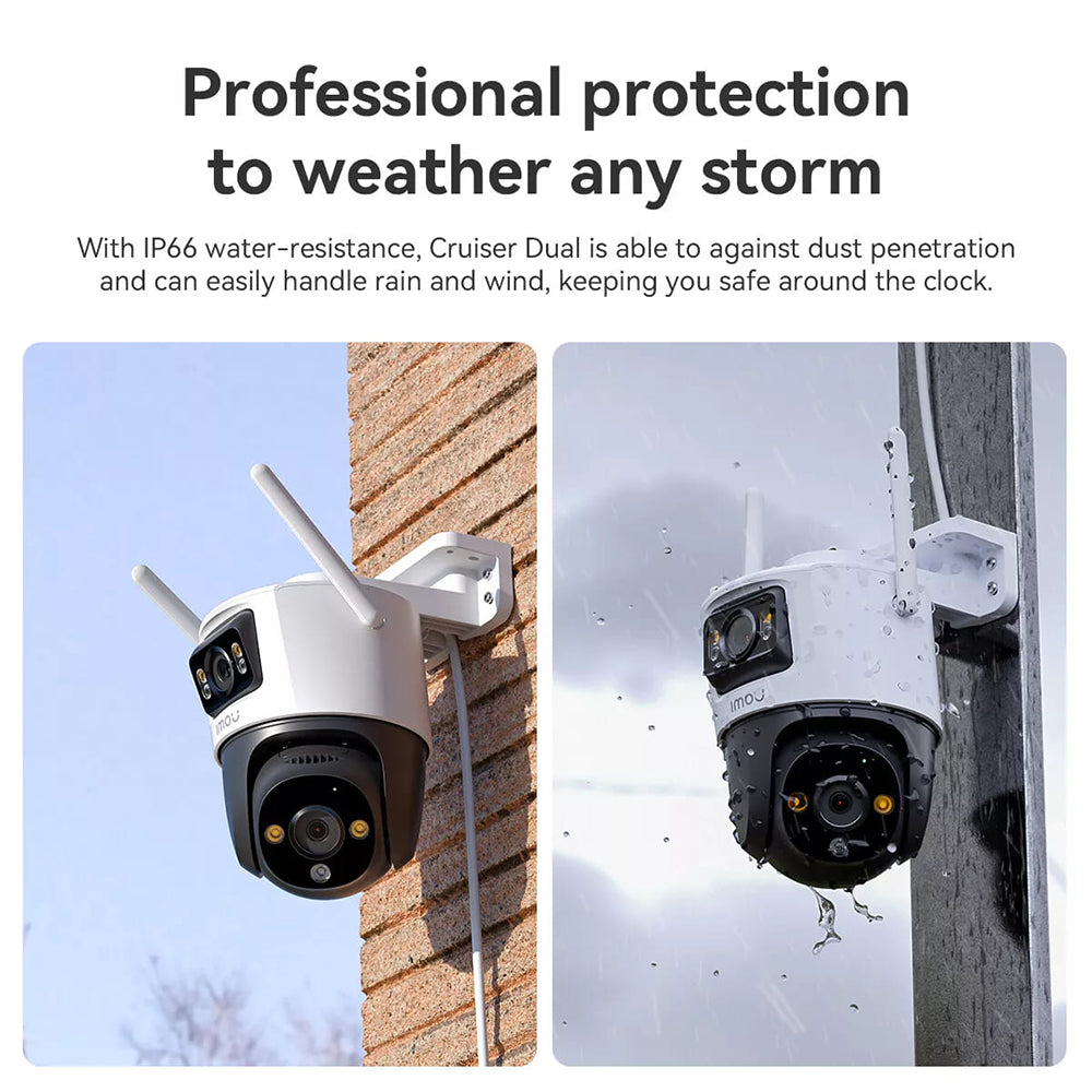 Telecamera di Sorveglianza Imou Cruiser Dual, Wi-Fi, 2.8K + 2K, IP66, Esterno IPC-S7XP-8M0WED-0360B