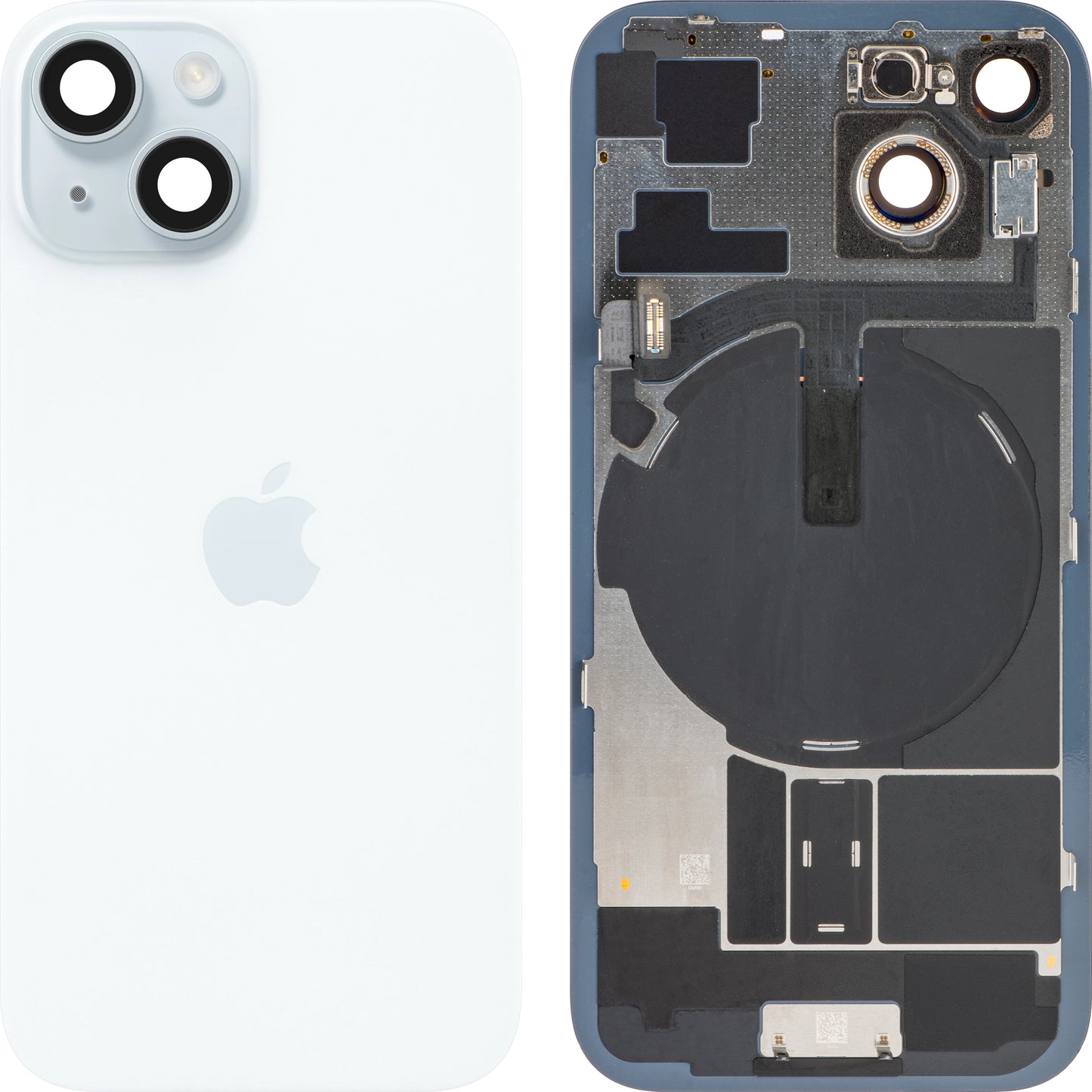 Copertura Batteria Apple iPhone 15, Blu, Swap Premium