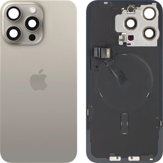 Cover per batteria Apple iPhone 15 Pro Max, beige (titanio naturale), Swap