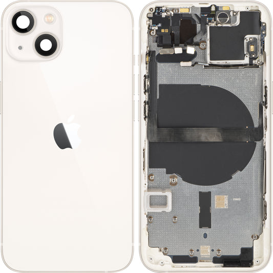 Apple iPhone 13 mini Battery Cover, con mezza custodia, bianco (Starlight), Swap
