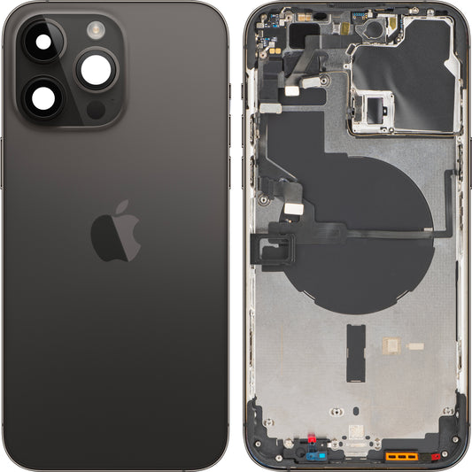 Apple iPhone 14 Pro Max Battery Cover, con custodia centrale, nero (Space Black), Swap