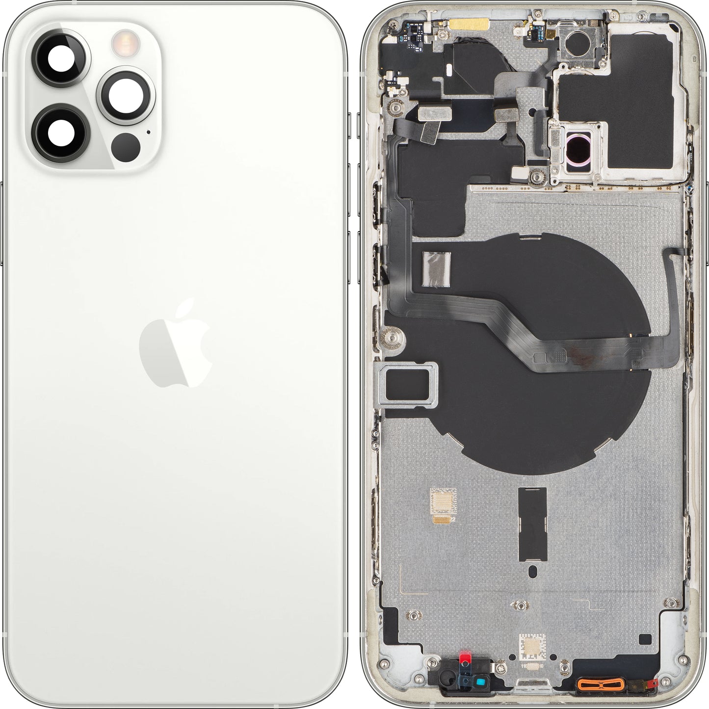 Apple iPhone 12 Pro Max Battery Cover, con custodia centrale, argento, sostituzione