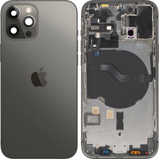 Cover per batteria Apple iPhone 12 Pro, con mezza custodia, nero (grafite), Swap
