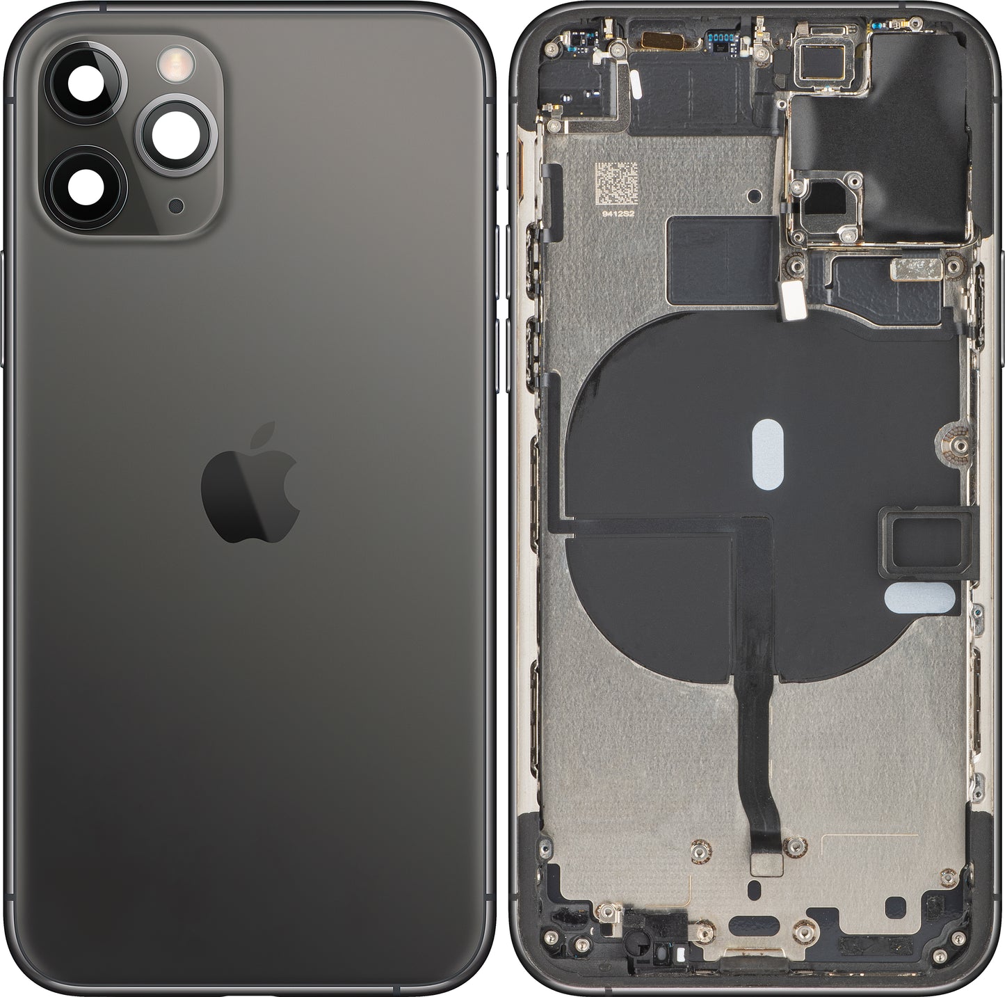 Apple iPhone 11 Pro Battery Cover, con custodia centrale, nero (grigio spazio), Swap