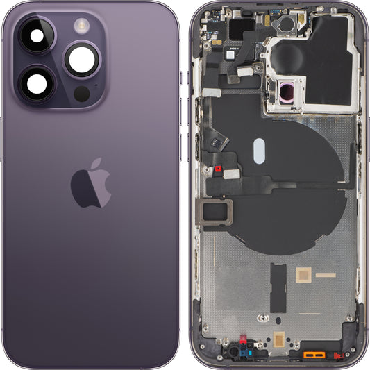 Apple iPhone 14 Pro Battery Cover, con mezza custodia, viola (Deep Purple), Swap