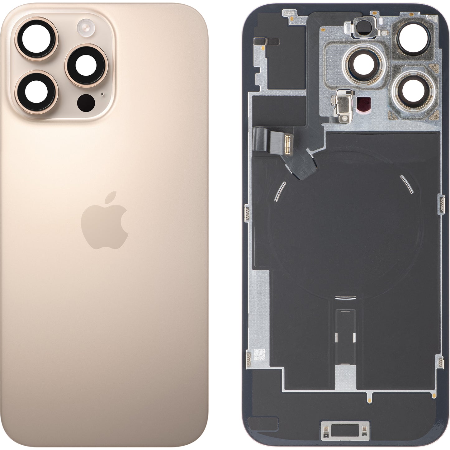 Copertura Batteria Apple iPhone 16 Pro Max, Oro (Desert Titanium), Swap Premium
