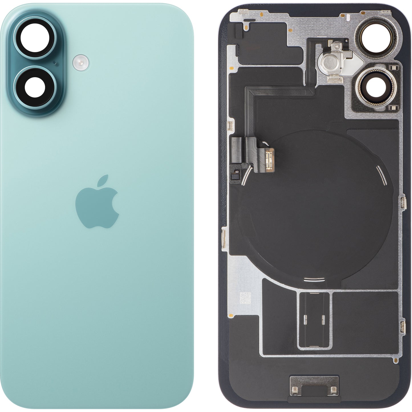 Copertura Batteria Apple iPhone 16, Verde (Teal), Swap Premium