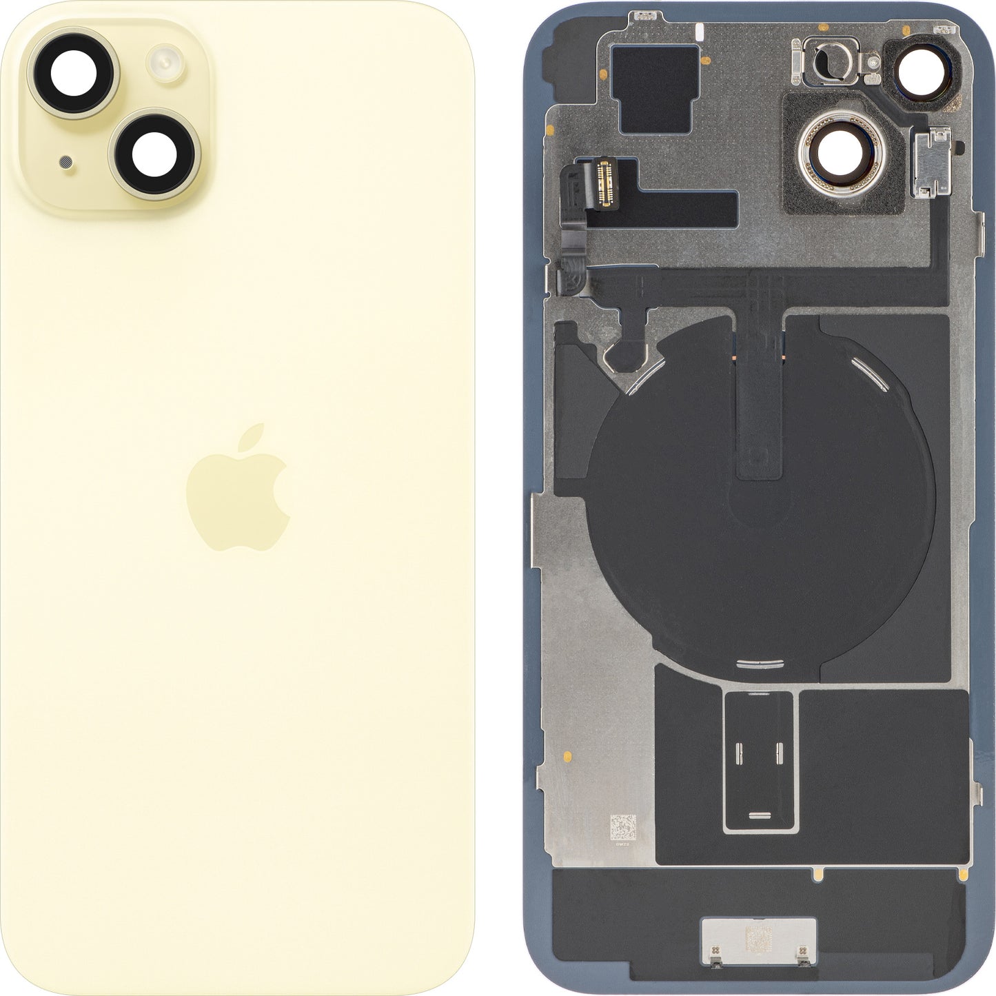 Copri Batteria Apple iPhone 15 Plus, Giallo, Swap