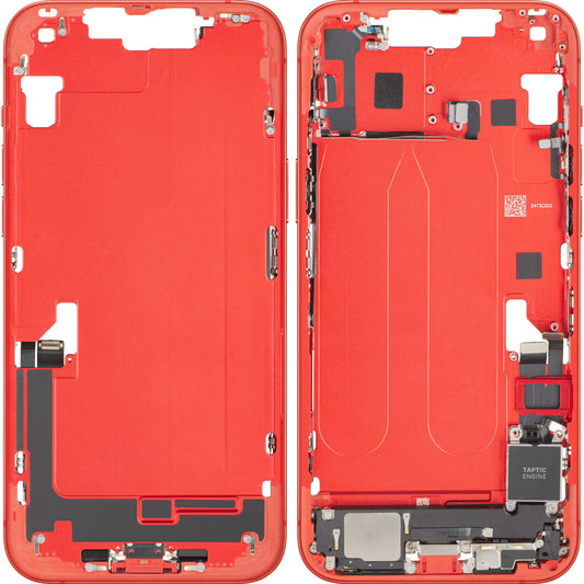 Coperchio Batteria Apple iPhone 14 Plus, Con Scocca Centrale, Completo di Parti, Rosso, Swap