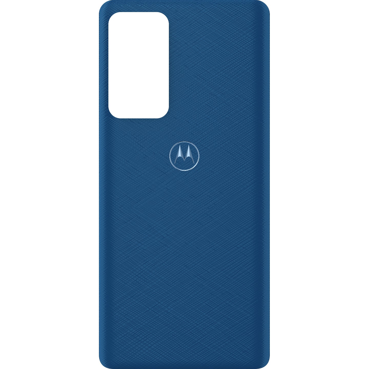 Copertura Batteria Motorola Edge 20 Pro, Blu (Blue Vegan Leather), Service Pack 5S58C19373