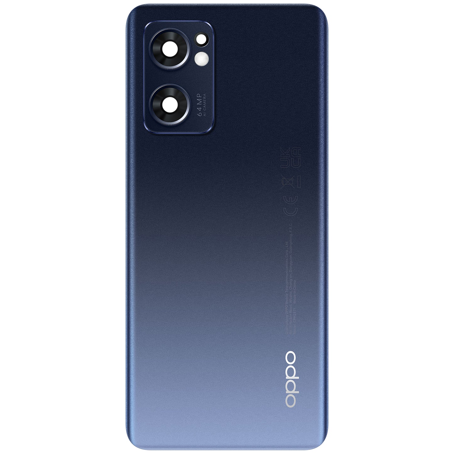 Coperchio della batteria Oppo Find X5 Lite / Reno7 5G, Starlight Black, Scambio