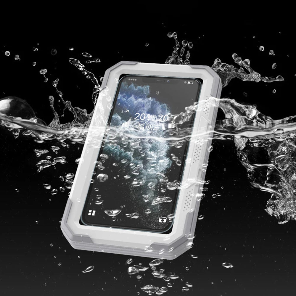 Custodia da Parete con Membrana Tattile Techsuit LC-888 per Telefono, Impermeabile, Grigia