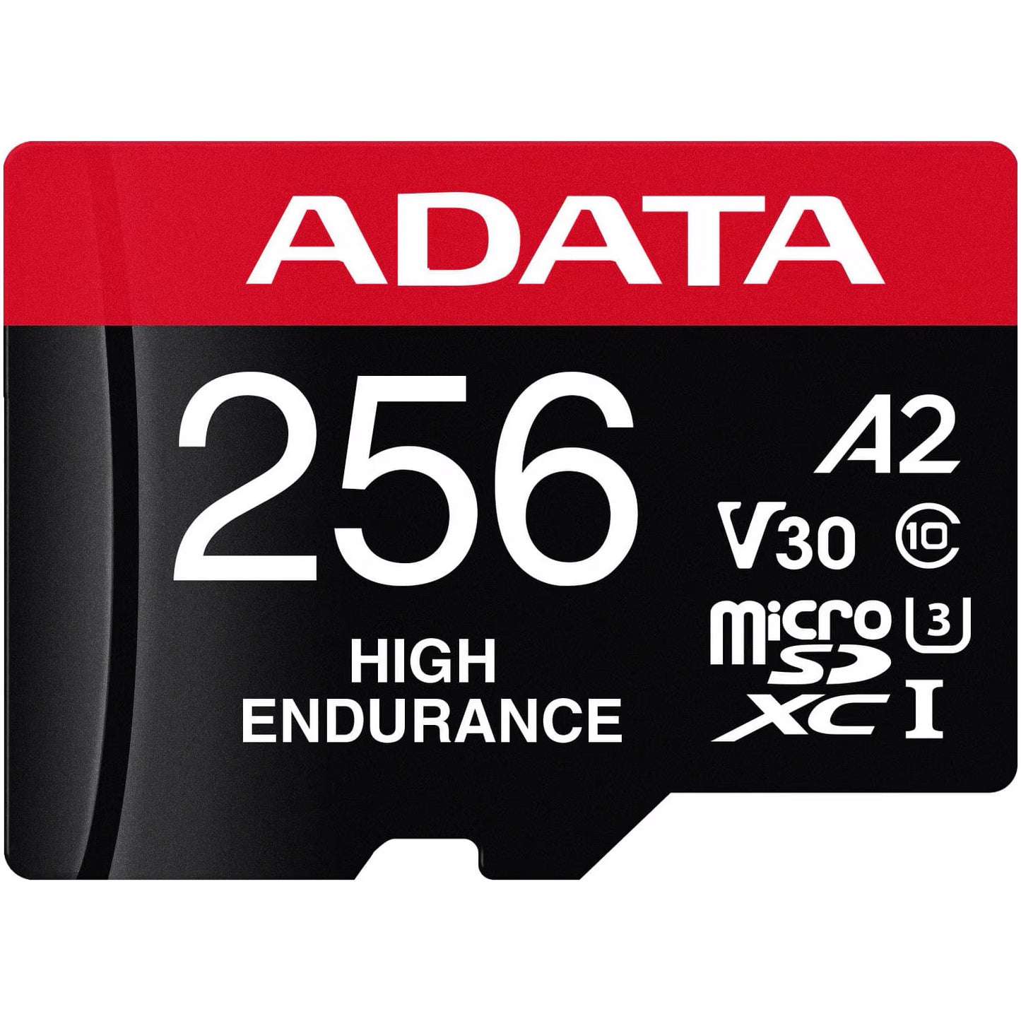 Scheda di Memoria microSDXC Adata High Endurance, 256Gb, Classe 10 / UHS-1 U3, Con Adattatore AUSDX256GUI3V30SHA2-RA1